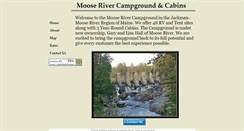Desktop Screenshot of mooserivercampground.org